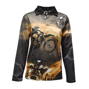 Chemise de pêche personnalisée avec logo OEM, vêtements de pêche en polyester respirant à séchage rapide, protection UV, manches longues, pour la pêche en plein air - Product Image 1