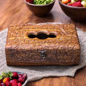 Cubierta de Madera Multiusos para Caja de Pañuelos, para Mesa de Centro, Mesa de Comedor y Escritorio de Estudio - Product Image 2