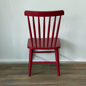 Chaise de salle à manger moderne en aluminium, finition thermolaquée rouge, durable, écologique, design à dossier en spirale, pour la maison, le bureau, l'extérieur - Product Image 5