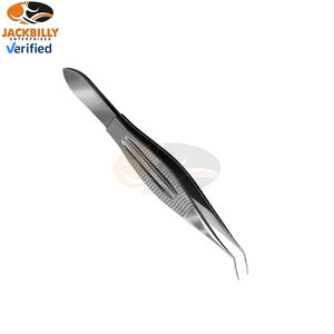 Forceps ophtalmiques manuels angulaires en acier inoxydable Buratto de qualité supérieure, conformes à la norme de sécurité MOL et certifiés CE pour la chirurgie générale - Product Image 2