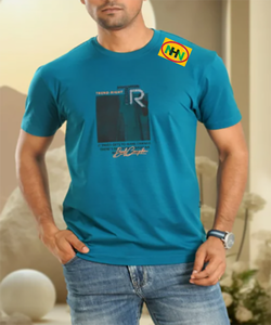 Camiseta de Marca Estadounidense, 100% Algodón, Color Personalizado, Cuello Redondo, Corte Regular, Estampado de Letras, Logotipo Personalizado, para Hombre, de Bangladesh - Product Image 2