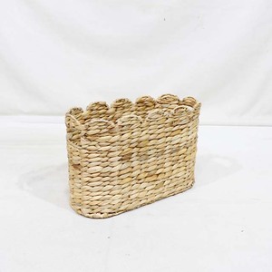 Top Rated Natural Water Hyacinth <b>Rectangular</b> <b>Storage</b> <b>Basket</b> Rustic Eco-Friendly Multi-Purpose Organizer - Product Image 6