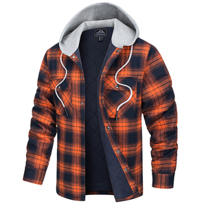 Custom Unisex Hooded Canvas <b>Jacket</b> Winter Warm Coat Autumn Patchwork Eco-Friendly Waterproof Streetwear Casual - Product Image 3