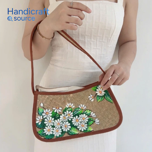 Sacs de paille faits à la main, sacs de paille à la mode, meilleur prix de gros, de haute qualité - Product Image 4