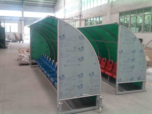 Abri pour équipe de 4 places, banc de joueur extérieur, sièges de stade de football, banc <span class=keywords><strong>sportif</strong></span> au <span class=keywords><strong>prix</strong></span> d'usine - Product Image 4