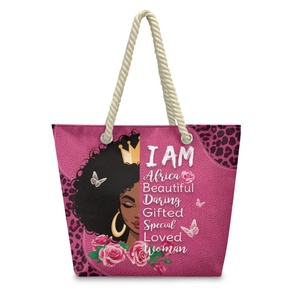 Women Handbag for Best Gift POD Drop Ship Hemp Rope <b>Shopper</b> <b>Bag</b> Waterproof Versatile Womans Shoulder <b>Bag</b> - Product Image 4