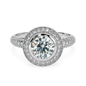 แหวนเพชรธรรมชาติประดับด้วยเพชรขนาด1.55กะรัตก. มีความคมชัด VS1 - Product Image 1