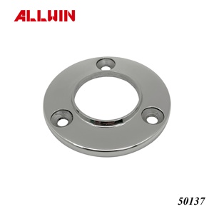 Tapa de Brida Redonda de Acero Inoxidable Estándar ANSI con Base de Pared para Riel de Tubería - Product Image 3