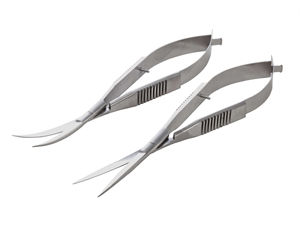 Ciseaux à ressort incurvés de précision en acier inoxydable, lame tranchante pour la coupe des cuticules, des ongles et des sourcils, avec logo personnalisé - Product Image 4