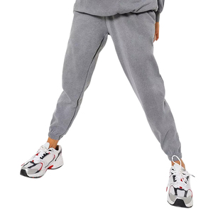 Ensemble de survêtement gris pour femme, 2 pièces, sweat-shirt à capuche et pantalon de jogging, coupe décontractée, hiver, 100% coton, séchage rapide, respirant - Product Image 3