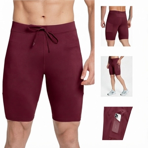 Wholesale Men's Mid Waist Compression <b>Shorts</b> Breathable Quick Dry Stretch Slim Fit Gym Running Sports <b>Shorts</b> Drawstring Athletic - Product Image 5