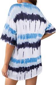 เสื้อยืดผู้หญิงราคาส่งถูก ลายวินเทจ ซักได้ ลายมัดย้อม ดีไซน์ใหม่ทันสมัย เสื้อยืดแบบดิปได ฮิปฮอป เสื้อยืดโอเวอร์ไซส์ - Product Image 5