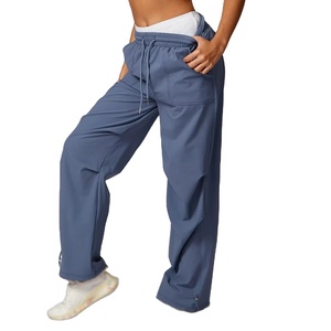 Poches pour femmes élastique ample taille haute séchage rapide pantalons de survêtement respirant Anti-ultraviolet froid soleil pantalon pantalon à jambes larges - Product Image 2