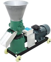 Machine automatique de fabrication de granulés d'aliments pour animaux, capacité 400-500 kg/h, tension 220-380 V, matériau en alliage, granulés multi-tailles 3