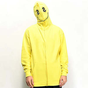 Sudadera con capucha para hombre 2026, de moda, casual, transpirable, con cremallera completa, de alta calidad, precio razonable, teñido liso, 100% algodón para primavera - Product Image 1