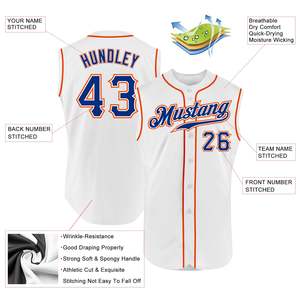 Camiseta Deportiva Personalizada para Club de Béisbol de Verano para Adultos, Sin Mangas, Transpirable, de Malla, con Impresión del Logotipo del Equipo - Product Image 2