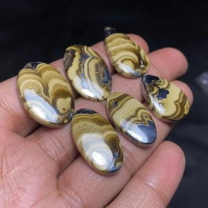พลอยธรรมชาติแบบผสมรูปทรงคาโบชองผิวเรียบสำหรับทำเครื่องประดับ - Product Image 2