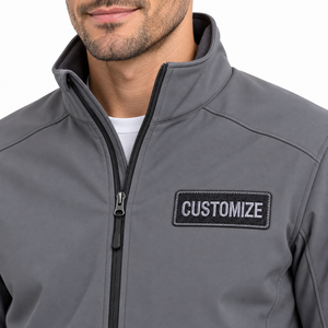 Custom Logo <b>Men</b> Softshell Jacket Waterproof Wind Resistant <b>Thermal</b> Outdoor Workwear Jacket for Hiking and Travel - Product Image 4
