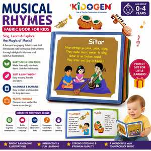 KIDOGEN Cloth <b>Books</b> Set for Kids Ages 2-4 & 5-7 Years Soft Touch Learning <b>Educational</b> Toys with Colorful Cartoon Designs - Product Image 5