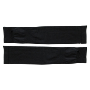 Manchons de protection anti-UV pour hommes, blanc et noir, en Spandex et Polyester, sans couture, teint uni, en stock, pour cyclisme adulte - Product Image 2