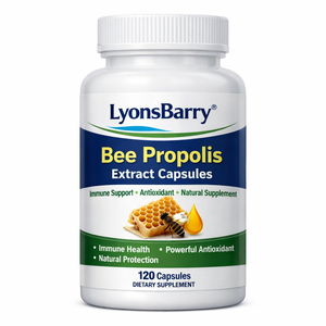 Capsules d'extrait de propolis d'abeille, soutien immunitaire, antioxydant, complément naturel, fournisseur OEM GMP pour l'exportation - Product Image 1