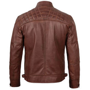 High Quality Soft <b>Leather</b> Casual Winter <b>Jacket</b> Wholesale Price Fashion <b>Men's</b> Genuine <b>Leather</b> <b>Jacket</b> For Online Sale - Product Image 4