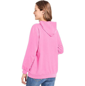 Sweat-shirt à capuche en polaire confortable pour l'hiver, uni, personnalisable, finition lisse, coupe classique, décontracté, respirant, séchage rapide, avec poche - Product Image 4