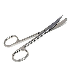 Tijeras Quirúrgicas Curvas de Acero Inoxidable Premium de 4.5 Pulgadas, Afiladas y con Punta Redonda, Reutilizables y Esterilizables, Juego de Instrumentos de Grado Médico - Product Image 3