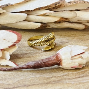 Hot Selling Dragon Foot Nail <b>Ring</b> Gothic Brass <b>Ring</b> For Men 18k Gold Plated <b>Chunky</b> Claw Jewelry Vintage Punk Wholesale/OEM/ODM - Product Image 5
