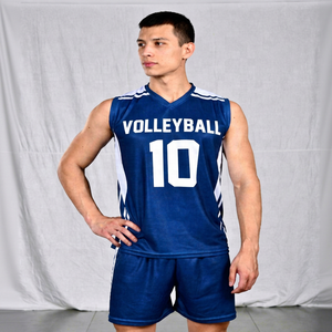 Conjunto de Uniforme de Voleibol Personalizado, Uniforme Deportivo sin Mangas de Secado Rápido, Impresión por Sublimación para Club, Entrenamiento de Voleibol - Product Image 1
