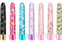 Vibrateur personnalisé imprimé, lumineux dans le noir, impression intégrale, logo, motif, BlueRabbit, vente en gros, ODM, OEM