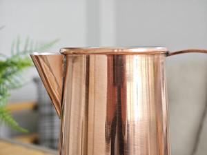 Pichet ou carafe en acier inoxydable plaqué cuivre, idéal pour les boissons et la présentation décorative de table, fabriqué à la main en Inde - Product Image 6