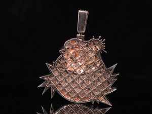 Moissanite Multi Colored Rapper Boys Cartoon Pendant Hip Hop Animal Charm 925 Sterling Silver Fine Jewelry Pendants & Charms - Product Image 4