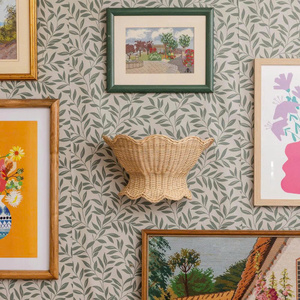 Lámpara de Pared de Ratán Tejida a Mano, Estilo Rústico Vintage, Decorativa, de Mimbre, Estilo Boho, Hecha a Mano, para Interiores - Product Image 3