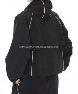 2026 nuevo conjunto de pantalón de chándal y Sudadera con capucha de gran tamaño de invierno para hombres ropa deportiva informal poliéster/algodón - Product Image 3