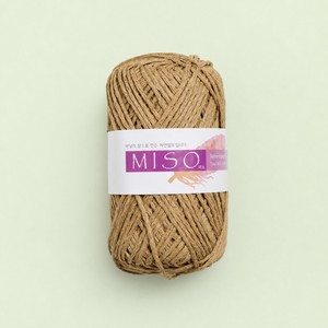 knitting-yarn-cotton-wholesale Miso Cotton Blended Yarn Spun Ivory Abaca 53%, Cotton 47% cotton yarn for <b>crochet</b> - Product Image 6