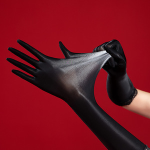 Fünf-Finger-Glanzstrümpfe aus Nylon, ultradünn, glänzend, nahtlos, sexy, unsichtbar, wadenlang, opernlängen, schwarz, einzeln verpackt - Product Image 4