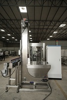 Machine de remplissage automatique de liquides Aim Technologies, 12 buses, pour bouteilles PET de 1000 ml, utilisation pour eau et boissons, contrôle PLC, cuve sous pression