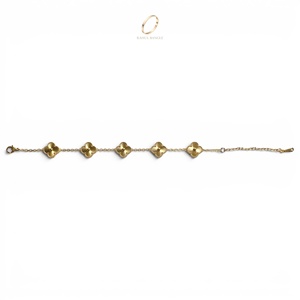 Nueva Pulsera de Moda con Dije de Trébol Chapado en Oro Premium para Mujer, Joyería de Moda a Precio de Mayoreo - Product Image 6