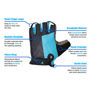 Gants de cyclisme en néoprène et cuir, matériau durable, gants de cyclisme confortables - Product Image 2