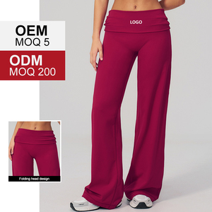Pantalon large personnalisé imprimé, séchage rapide, respirant, en Spandex/Nylon, taille pliable, coupe ample, mode décontractée - Product Image 5