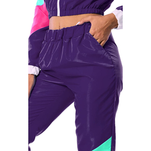 Conjunto Deportivo de Dos Piezas para Mujer, Corto, Liso, Cortavientos, Ligero, de Nailon, Estilo Urbano, Personalizable OEM - Product Image 5