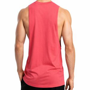 Camiseta sin mangas de algodón para hombre, chaleco deportivo de color sólido, tela de algodón premium, camiseta ligera y cómoda para hombre - Product Image 3