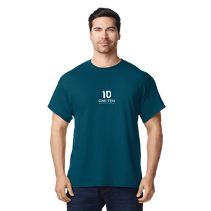 เสื้อยืดผู้ชายผ้าฝ้าย แขนสั้น คอกลม สวมใส่สบาย แฟชั่นเรียบง่าย สีมิดไนท์ - Product Image 2