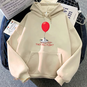 Sudaderas con Capucha para Mujer, Diseño de Película de Terror, Novedad, Sudaderas de Payaso, Manga Larga, para Hombre y Mujer, Invierno, Casuales, con Logotipo Personalizado - Product Image 3