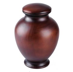 Tall Artistic Wooden Cremation Urn with Gloss Finish Natural Flowing Grain and Elegant <b>Memorial</b> <b>Form</b> Eight - Product Image 5