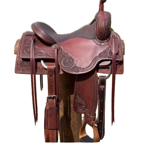 Caja de Silla de Montar Inglesa de Cuero de Búfalo Ecológico y Duradero, Absorbente de Sudor, para Jinetes Hombres y Mujeres, de Madera - Product Image 5