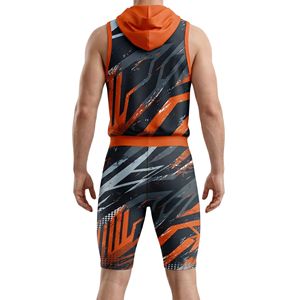 Ensemble de maillots sans manches 7v7, haut à capuche respirant, short de jeu, impression par sublimation, polyester, ensembles d'uniformes 7v7 - Product Image 2