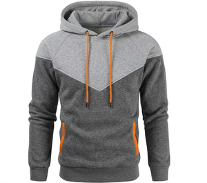 Sudadera con capucha para hombre, diseño de moda personalizado por sublimación, sudadera con capucha corta de talla grande para hombre con servicio OEM, calidad para hombre - Product Image 1