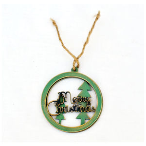 Adorno Navideño Rústico de Madera Verde, Etiqueta Colgante de Pájaro Hecha a Mano, Artesanía de Madera Ecológica, Decoración para Fiesta de Año Nuevo - Product Image 2